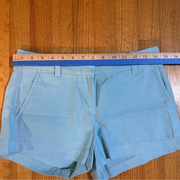 J CREW SHORTS WOMENS LIGHT BLUE 100 % COTTON SIZE 0 (e5 - Picture 4 of 7